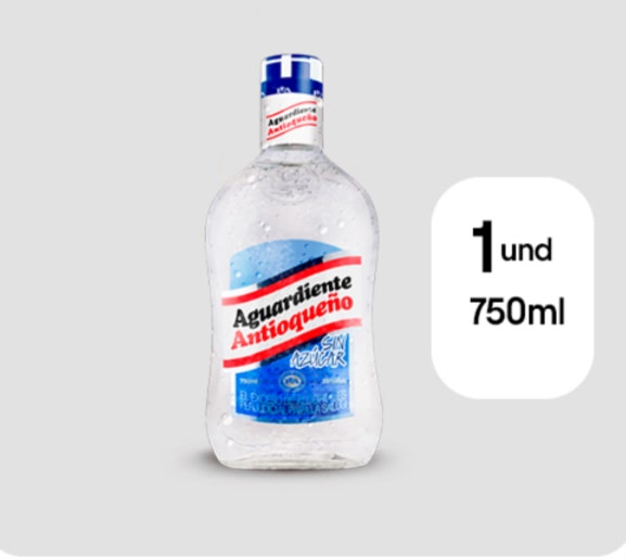 Aguardiente Antioqueño Azul 750ml
