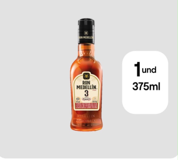 Ron Medellin 3 Años 375 ml