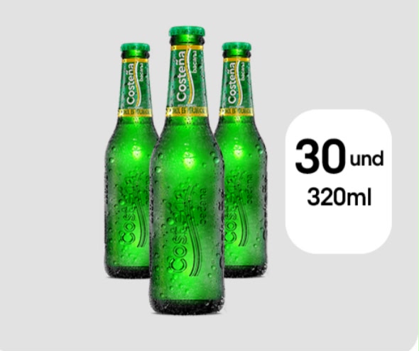 Cerveza Costeña Bacana Botella  x320 ml